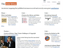 Tablet Screenshot of htmltimes.com